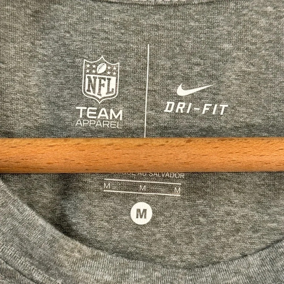 Men’s Nike Gray New England Patriots Dri-Fit T-Shirt Medium - Picture 5 of 6